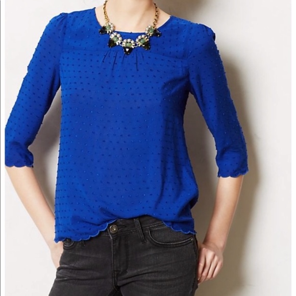 Maeve Emmeline Swiss Dot Blouse - Picture 4 of 12